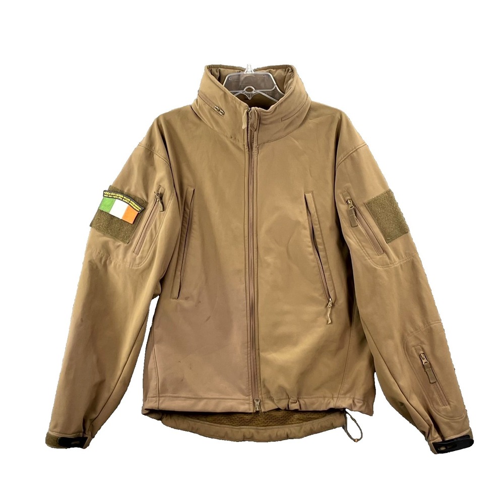 Condor Tactical Jacket Mens Large Brown Softshell Fleece Lined Gorpcore Military